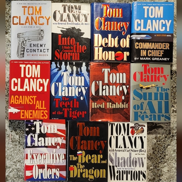 Tom Clancy Lot of 11 Hardcover Books - Picture 2 of 2
